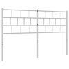 vidaXL Cabeceira de substitui&ccedil;&atilde;o 135 cm metal branco