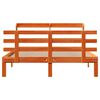 vidaXL Estrutura cama c/ cabeceira 140x190cm pinho maci&ccedil;o castanho-mel