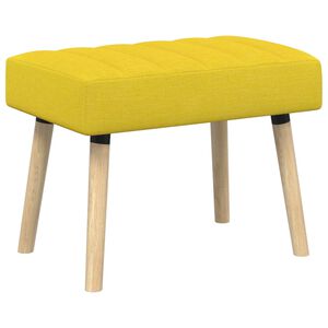 vidaXL Banco com tufting em canal Amarelo Claro 60 x 40 x 45 cm Tecido