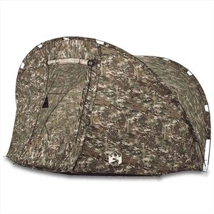 vidaXL Tenda de pesca para 5 pessoas imperme&aacute;vel camuflagem