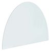 vidaXL Placa de Vidro para Lareira Transparente 800 x 600 mm Vidro