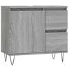 vidaXL Arm&aacute;rio WC 65x33x60 cm derivados de madeira sonoma cinzento
