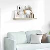vidaXL Prateleira de parede suspensa 80x23,5x3,8 cm MDF cor carvalho