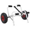 vidaXL Carrinho de caiaque dobr&aacute;vel 45 kg alum&iacute;nio