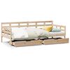 vidaXL Sof&aacute;-cama com gavetas 80x200 cm madeira de pinho maci&ccedil;a