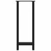 vidaXL P&eacute;s para mesa de bar pretos 2 pe&ccedil;as 40x(100-101) cm a&ccedil;o
