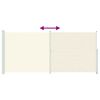 vidaXL Toldo lateral retr&aacute;til para p&aacute;tio 220x500 cm cor creme