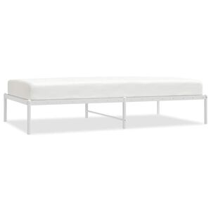 vidaXL Estrutura de cama 100x190 cm metal branco