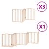 vidaXL Port&atilde;o para c&atilde;es com porta dobr&aacute;vel 15 pain&eacute;is 750 cm &aacute;lamo