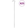 vidaXL Estacas para tenda 25 pcs 30 cm &Oslash;7 mm a&ccedil;o galvanizado