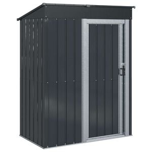 vidaXL Abrigos de jardim Antracite 137 x 81 x 180 cm Metal
