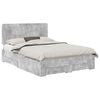 vidaXL Estrutura da Cama Cinzento 150 x 200 cm Derivados de Madeira