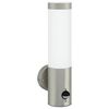 vidaXL Luz de Parede para Exterior Prateado 12 x 8,5 x 29 cm