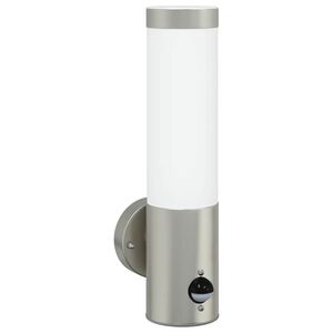 vidaXL Luz de Parede para Exterior Prateado 12 x 8,5 x 29 cm