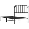 vidaXL Estrutura de cama com cabeceira 90x200 cm metal preto