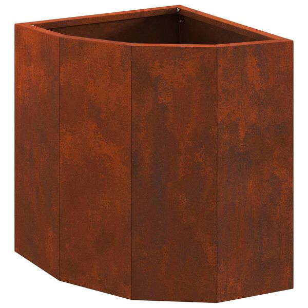 vidaXL Vaso de Canto Ferro Enferrujado 30 x 30 x 35 cm A&ccedil;o corten