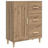 vidaXL Buffet Carvalho Arttisan 69,5 x 34 x 90 cm Derivados de Madeira