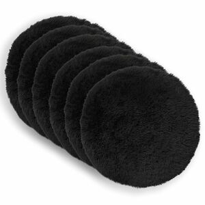 vidaXL Almofada com travesseiro HEERLEN 2 unid. Preto Fleece PV