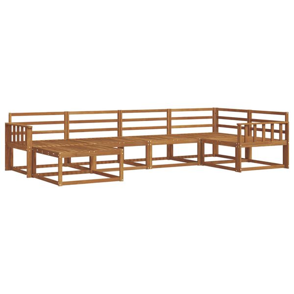 vidaXL Conjunto de Sof&aacute;s para Exterior 6 pcs Natural