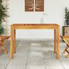 vidaXL Mesa de jantar p/ jardim 110x55x75 cm madeira de ac&aacute;cia maci&ccedil;a