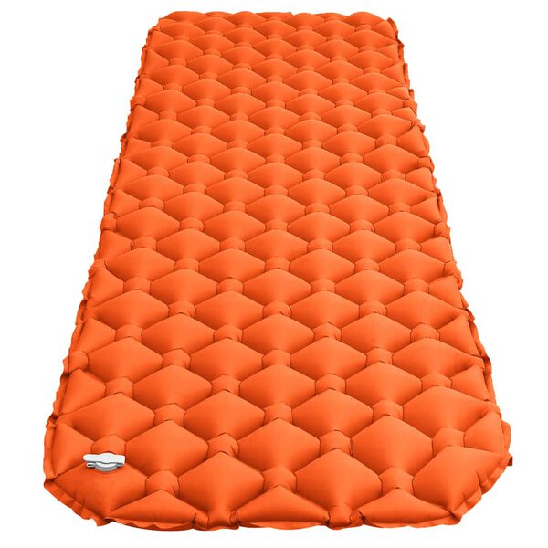 vidaXL Colch&atilde;o de ar insufl&aacute;vel 58x190 cm laranja