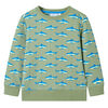 Sweatshirt para crian&ccedil;a cor caqui-claro 92
