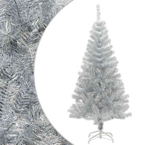 vidaXL &Aacute;rvore de Natal artificial com suporte 150 cm PET prateado