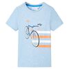T-shirt para crian&ccedil;a azul-suave mesclado 128