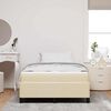vidaXL Cama Box Creme 120 x 190 cm tecido