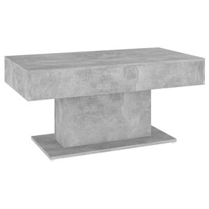 vidaXL Mesa de centro 96x50x45 cm derivados madeira cinzento cimento