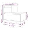 vidaXL Mesas de cabeceira 2 pcs 60x34x51 cm pinho maciço castanho mel