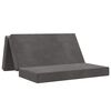 vidaXL Sof&aacute; Cama Dobr&aacute;vel 120 x 67 x 45 cm Cinzento-Escuro