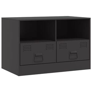 vidaXL M&oacute;vel de TV 67x39x44 cm a&ccedil;o preto