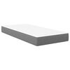 vidaXL Colchão de Cama com colchão Cinzento-claro 90 x 200 cm tecido