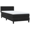 vidaXL Cama box spring com colch&atilde;o 90x210 cm veludo preto