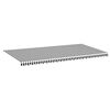 vidaXL Tecido de substitui&ccedil;&atilde;o para toldo antracite e branco 600x300 cm poli&eacute;ster