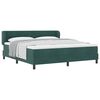 vidaXL Cama Box com cabeceira Verde-escuro 180 x 200 cm Veludo
