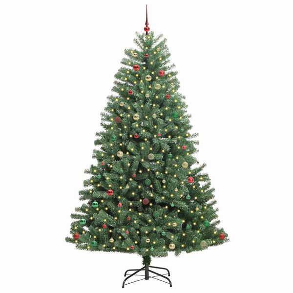 vidaXL &Aacute;rvore de Natal Articulada Artificial Verde 270 cm PVC e Metal