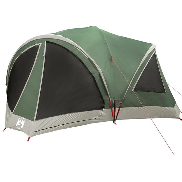 vidaXL Barraca Familiar com telhado Verde e Cinza 460 x 430 x 214 cm