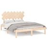 vidaXL Estrutura de cama 140x190 cm madeira maci&ccedil;a
