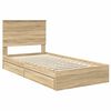 vidaXL Cama com Armazenamento com gaveta Carvalho Sonoma 100 x 200 cm