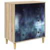 vidaXL Ba&uacute; de Gavetas RAALTE Estampa em m&aacute;rmore azul 66 x 36,5 x 75 cm