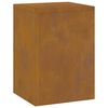 vidaXL Suporte para Plantas 2 pcs Ferro Enferrujado 24 x 24 x 35 cm