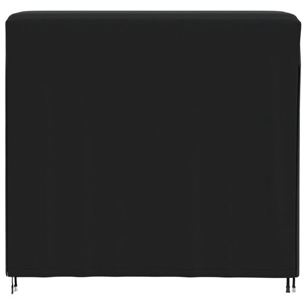 vidaXL Capa para suporte de lenha 122x61x106 cm oxford 420D preto