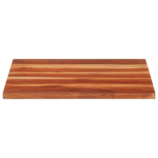 vidaXL Tampo de mesa madeira de ac&aacute;cia maci&ccedil;a 25-27 mm 60x60 cm