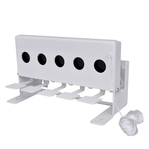 vidaXL Alvo com 5 orifícios com corda de reiniciação