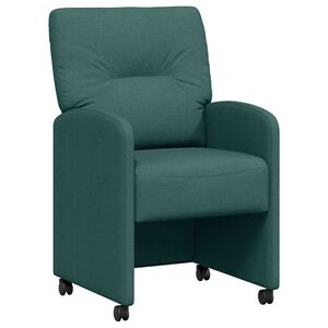 vidaXL Cadeiras de Jantar 2 pcs Verde-escuro 57 x 67 x 95 cm tecido