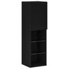 vidaXL Conjunto de m&oacute;vel de TV 30,5 x 30 x 102 cm Carvalho Preto