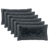 vidaXL Capa almofada 6 pcs HEERLEN Antracite 40 x 80 cm Fleece PV