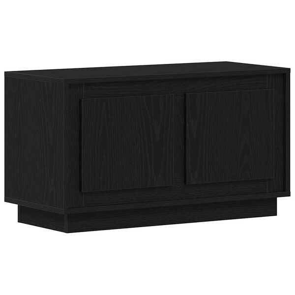 vidaXL Gabinete para TV Carvalho preto 80 x 35 x 45 cm